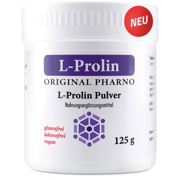 L-Prolin-pulver-125g Etikett